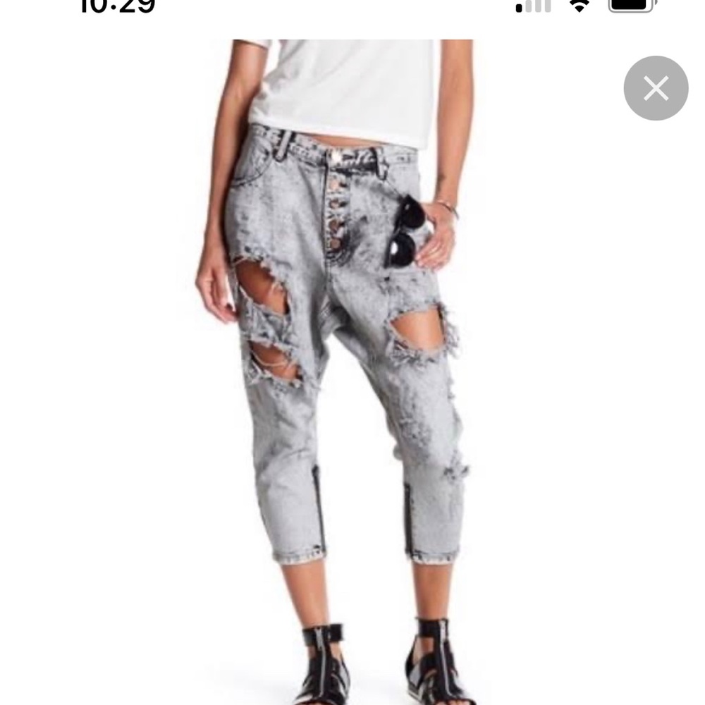 NWOT Kingpin one teaspoon for free people, BLUE COLOR. 0